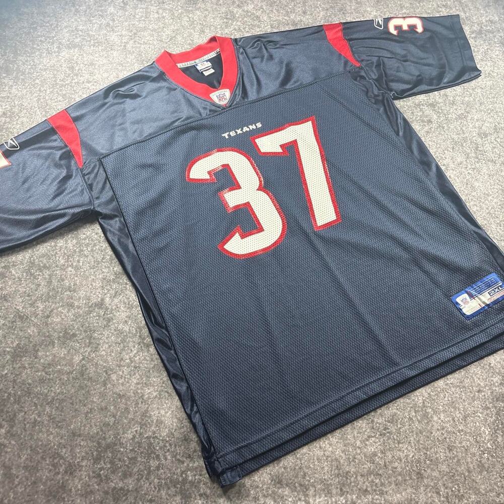 Reebok Houston Texans D. Davis 37 NFL Jersey Men’s 2XL Navy Blue